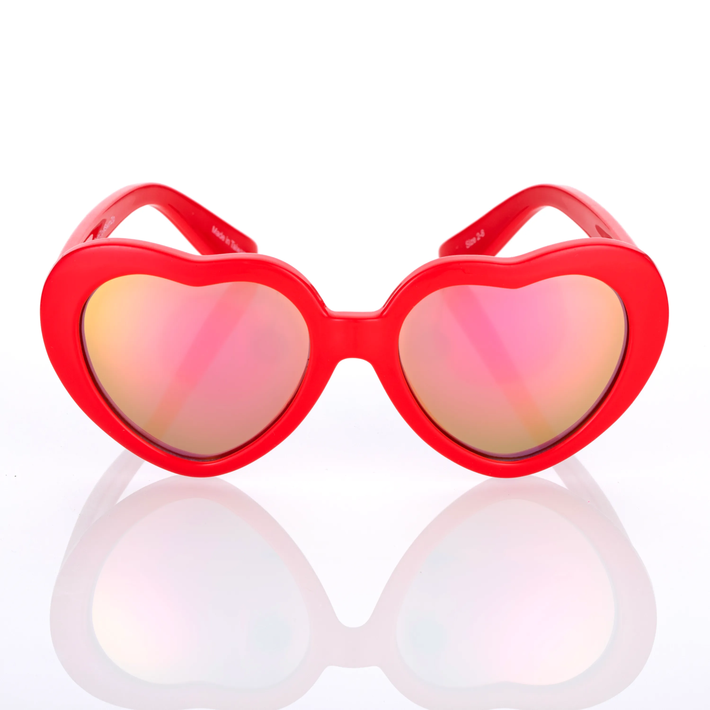Kids Heart Sunglasses - Red