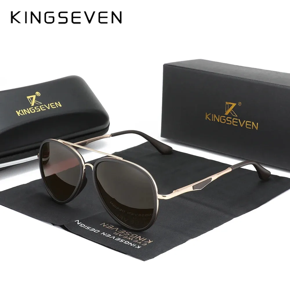 KINGSEVEN Classic Pilot UV Blocking  Polarized  Driving Sunglasses