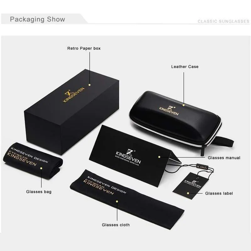 KINGSEVEN Dark Polarized Sunglasses