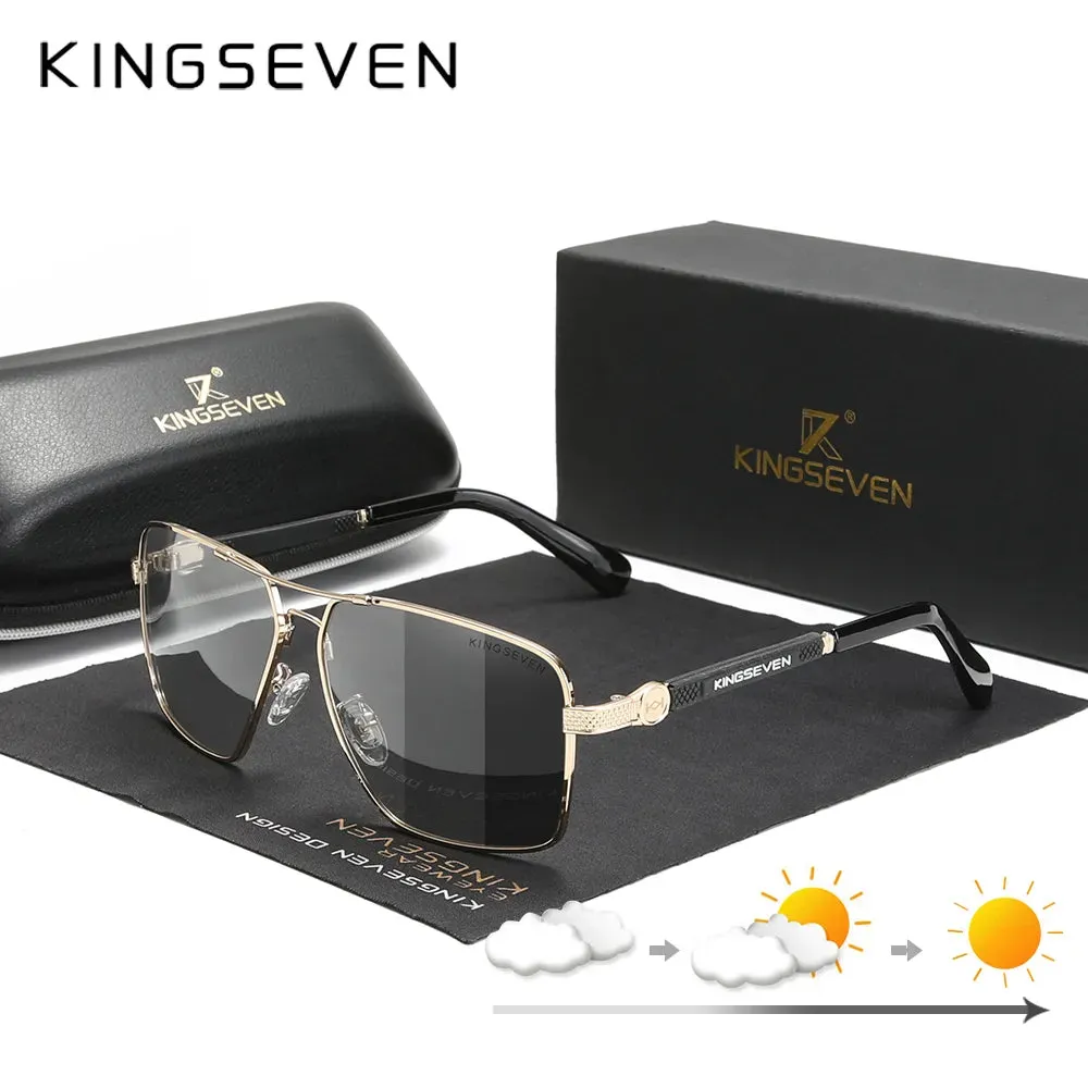 KINGSEVEN New Design Sunglasses Polarized Coating Lens Auto Reset Framework Driving Eyewear For Men/Women