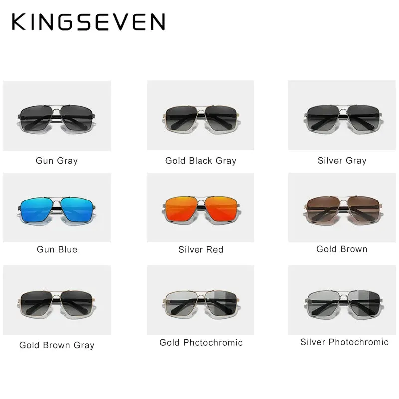 KINGSEVEN New Design Sunglasses Polarized Coating Lens Auto Reset Framework Driving Eyewear For Men/Women