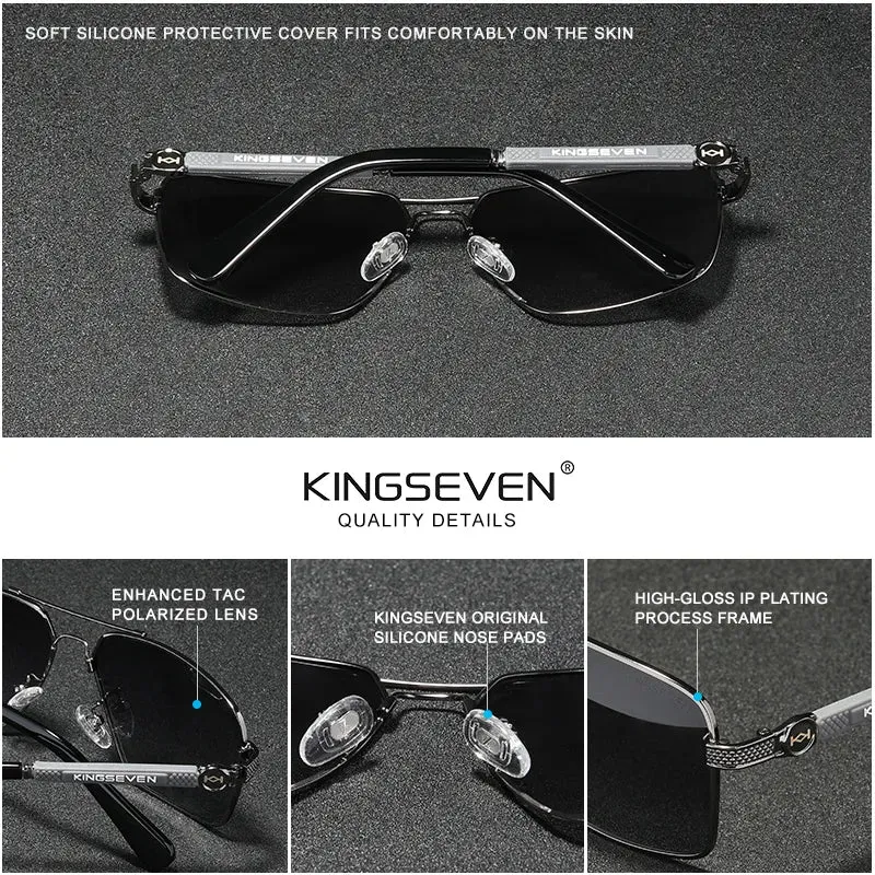 KINGSEVEN New Design Sunglasses Polarized Coating Lens Auto Reset Framework Driving Eyewear For Men/Women