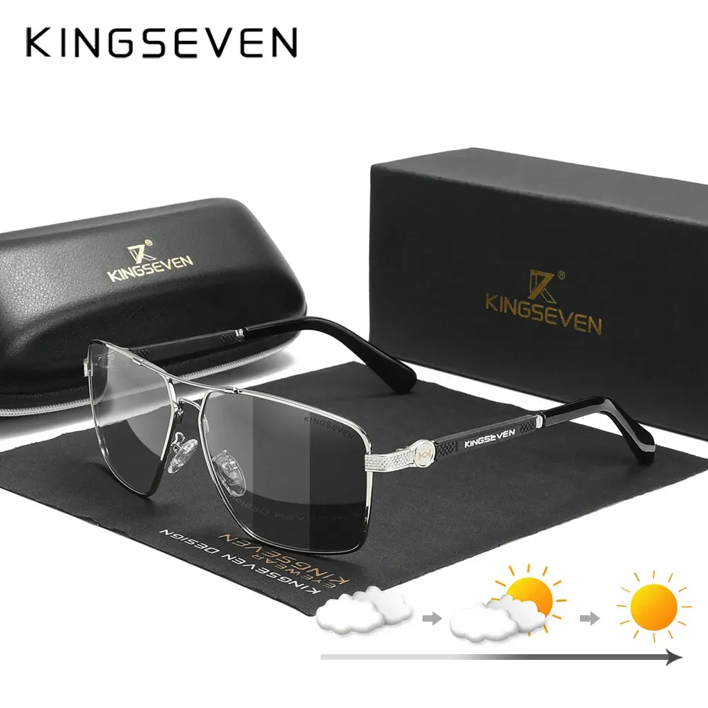 KINGSEVEN New Design Sunglasses Polarized Coating Lens Auto Reset Framework Driving Eyewear For Men/Women