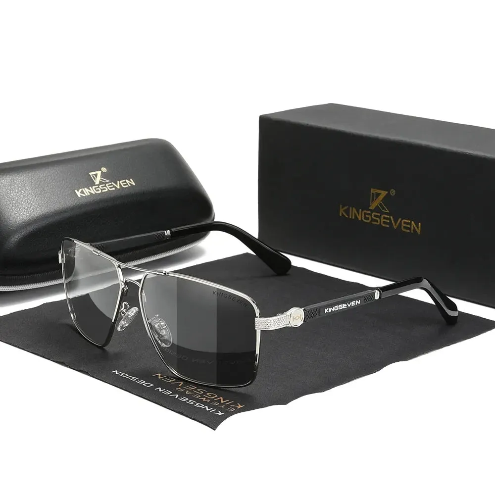 KINGSEVEN New Design Sunglasses Polarized Coating Lens Auto Reset Framework Driving Eyewear For Men/Women
