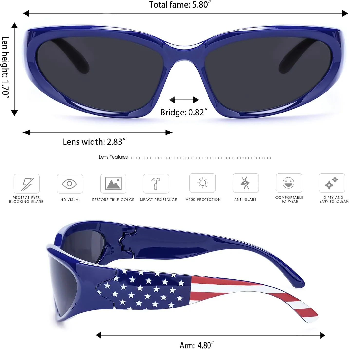 knliwkm 2 Pairs Y2K Wrap Around Sunglasses Sports Futuristic Oval Glasses for Women Men Trendy Fashion Shades Silver