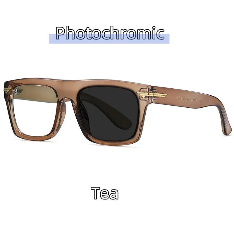 Kocolior Unisex Full Rim Square Acetate Hyperopic Reading Glasses 3394
