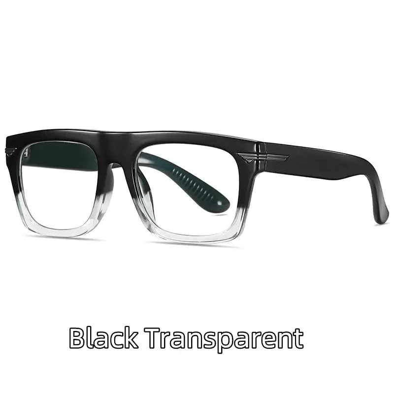 Kocolior Unisex Full Rim Square Acetate Hyperopic Reading Glasses 3394