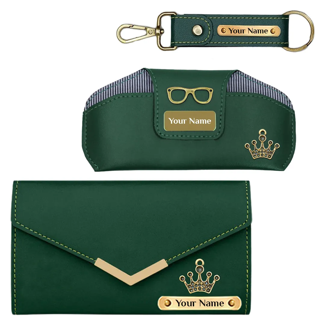 Ladies Wallet, Keychain & Sunglass Case - Personalized Gifts for Women