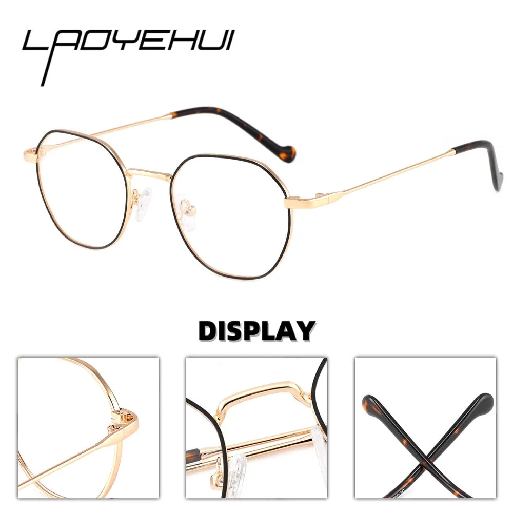 Laoyehui Unisex Full Rim Round Alloy Frame Eyeglasses 8824