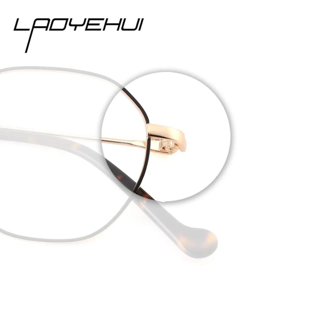 Laoyehui Unisex Full Rim Round Alloy Frame Eyeglasses 8824