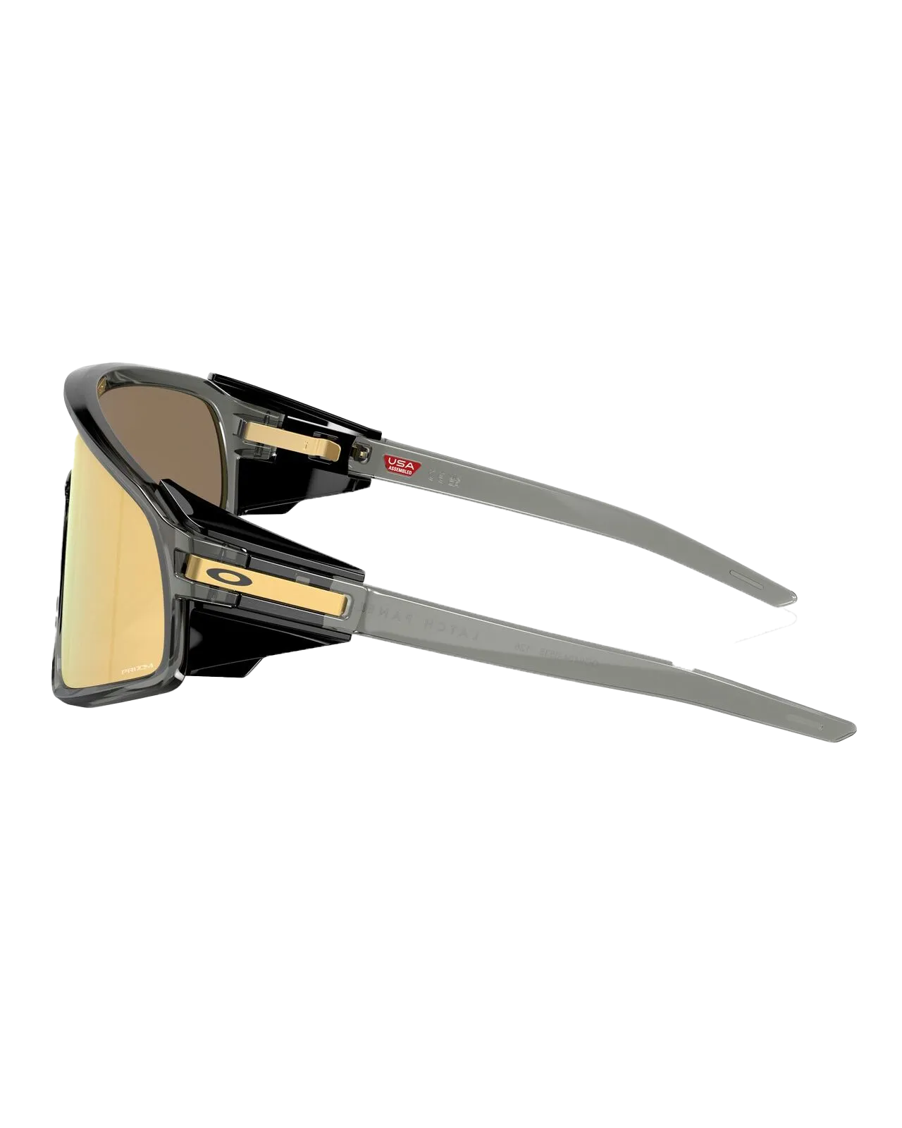 Latch Panel Prizm Sunglasses in Grey Smoke & Prizm 24K