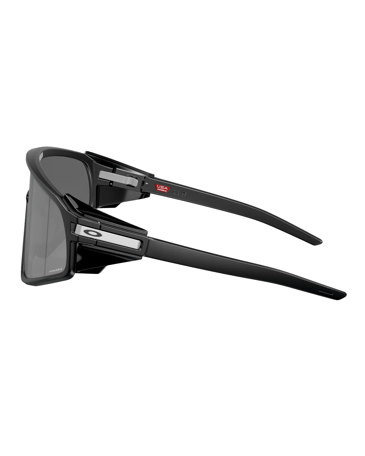 Latch Panel Prizm Sunglasses in Matte Black & Prizm Black