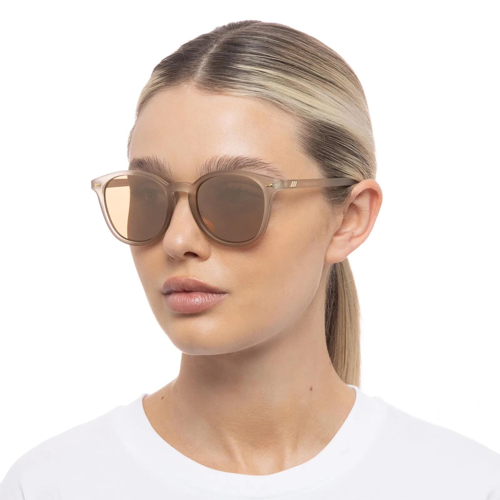 Le Specs Bandwagon Sunglasses in Matte Stone