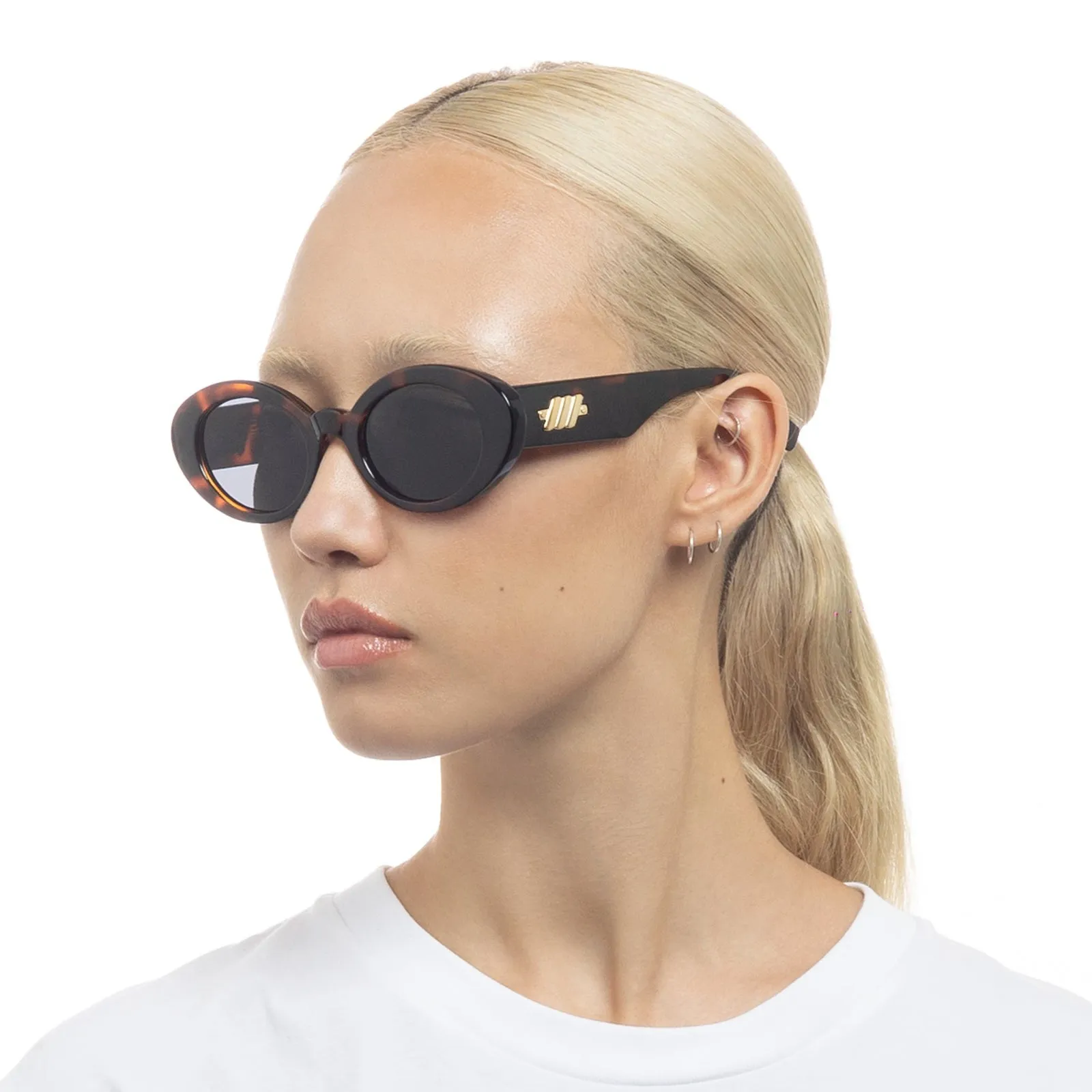 Le Specs Nouveau Vie Sunglasses in Dark Tort