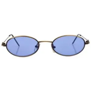 LEXICON Blue Oval Sunglasses