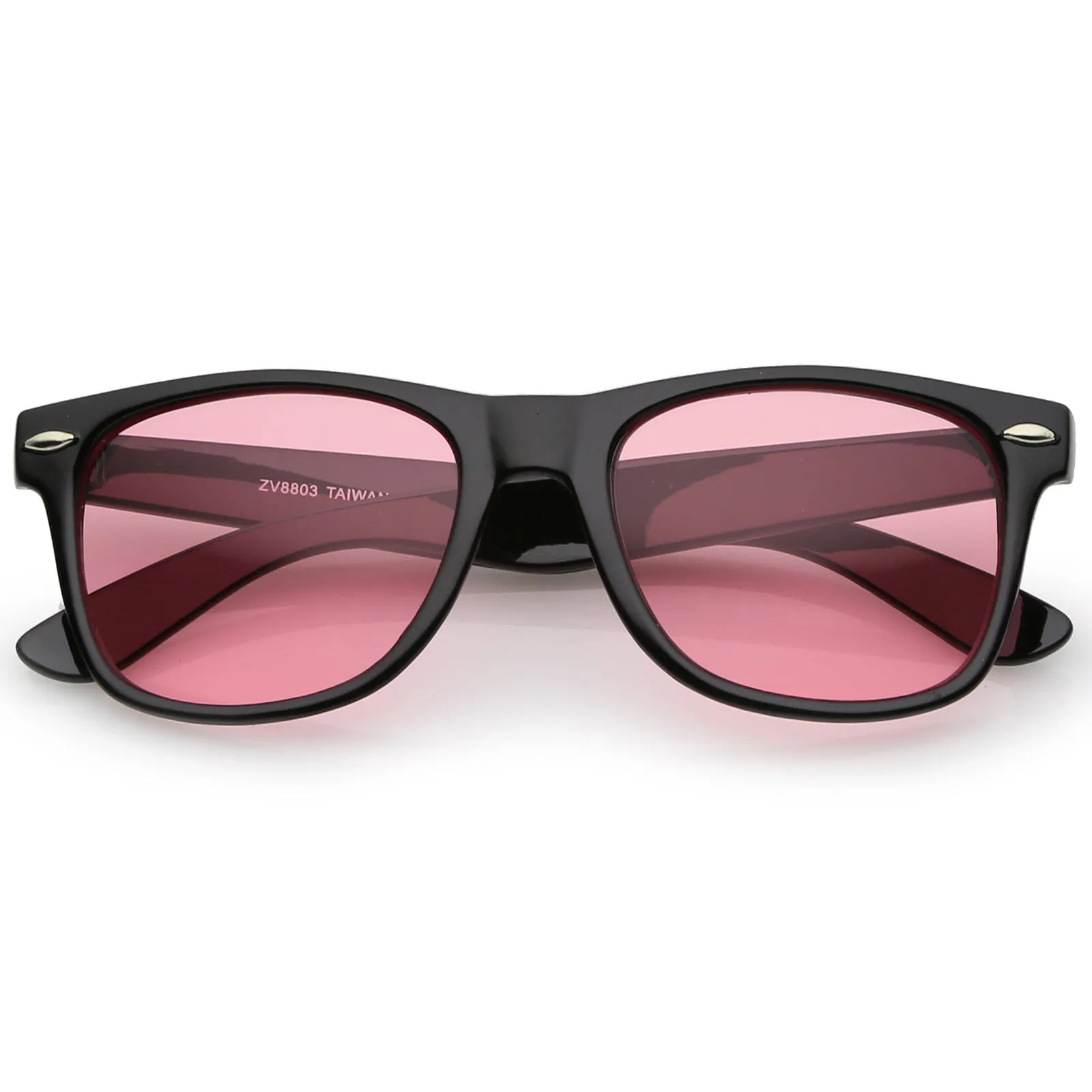 Limited Edition Color Tinted Lens Horned Rim Sunglasses 8803