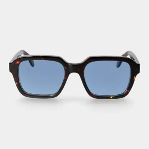 LINO ECO DARK HAVANA Sunglasses | Blue Lens