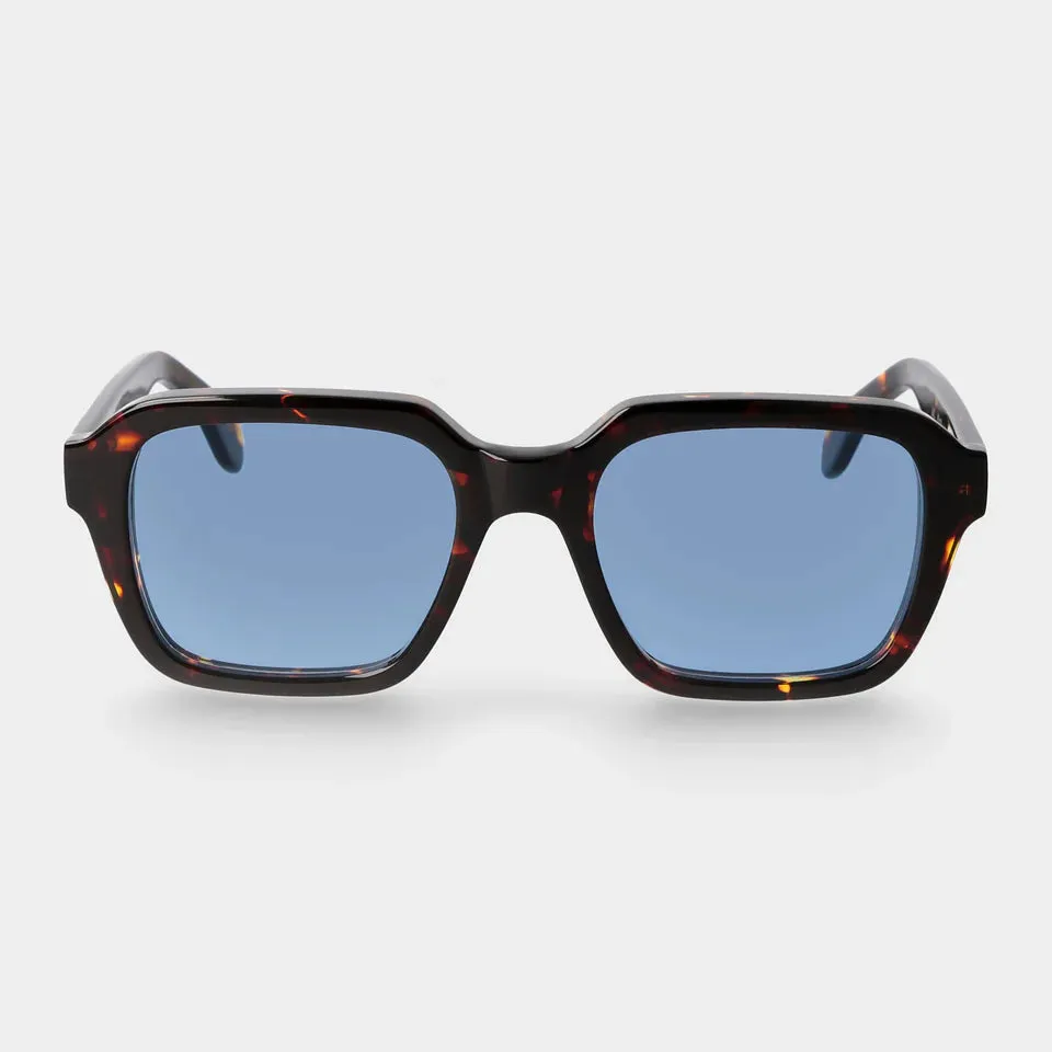LINO ECO DARK HAVANA Sunglasses | Blue Lens
