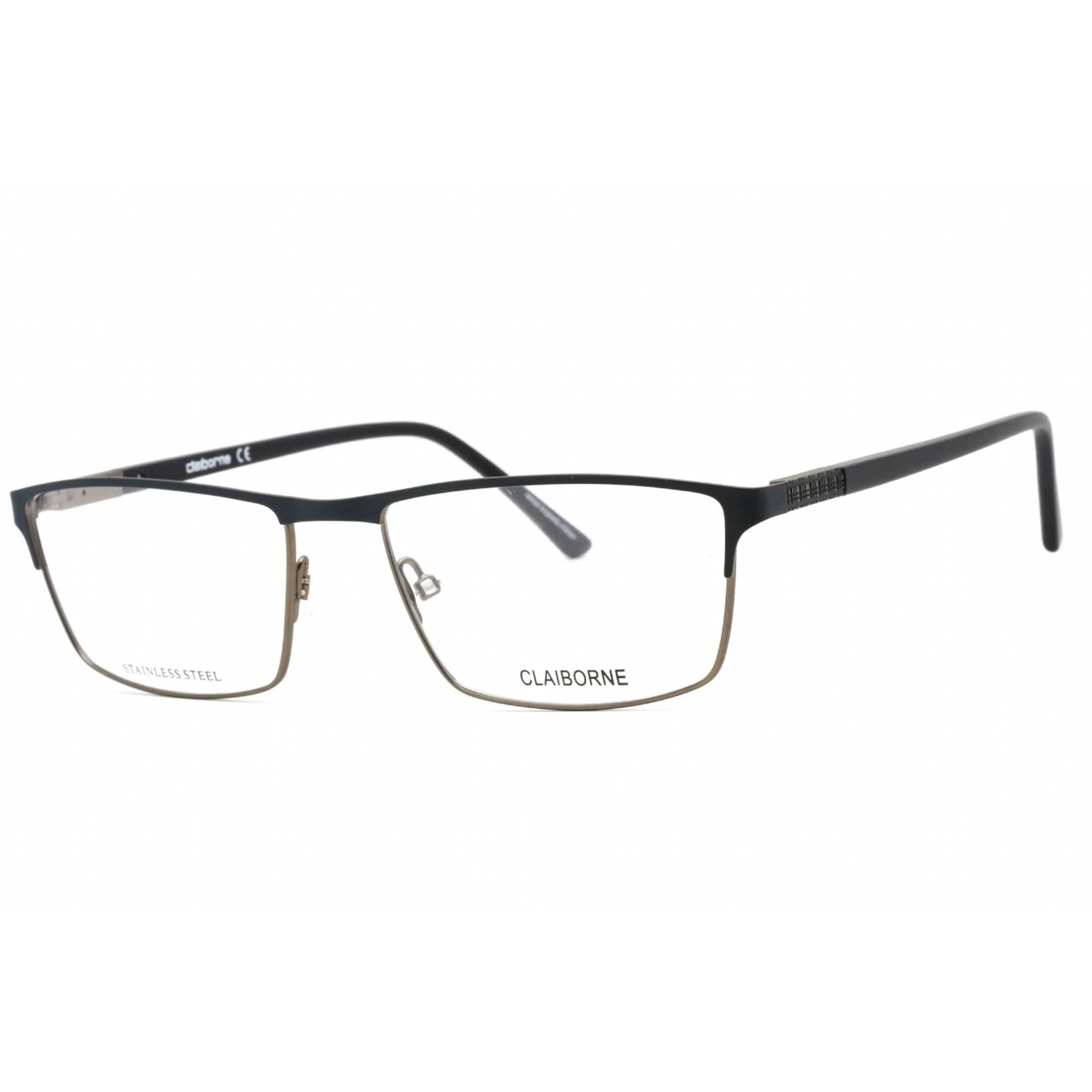 Liz Claiborne Men's Eyeglasses - Full Rim Matte Blue Ruthenium Frame | CB 264 0KU0 00