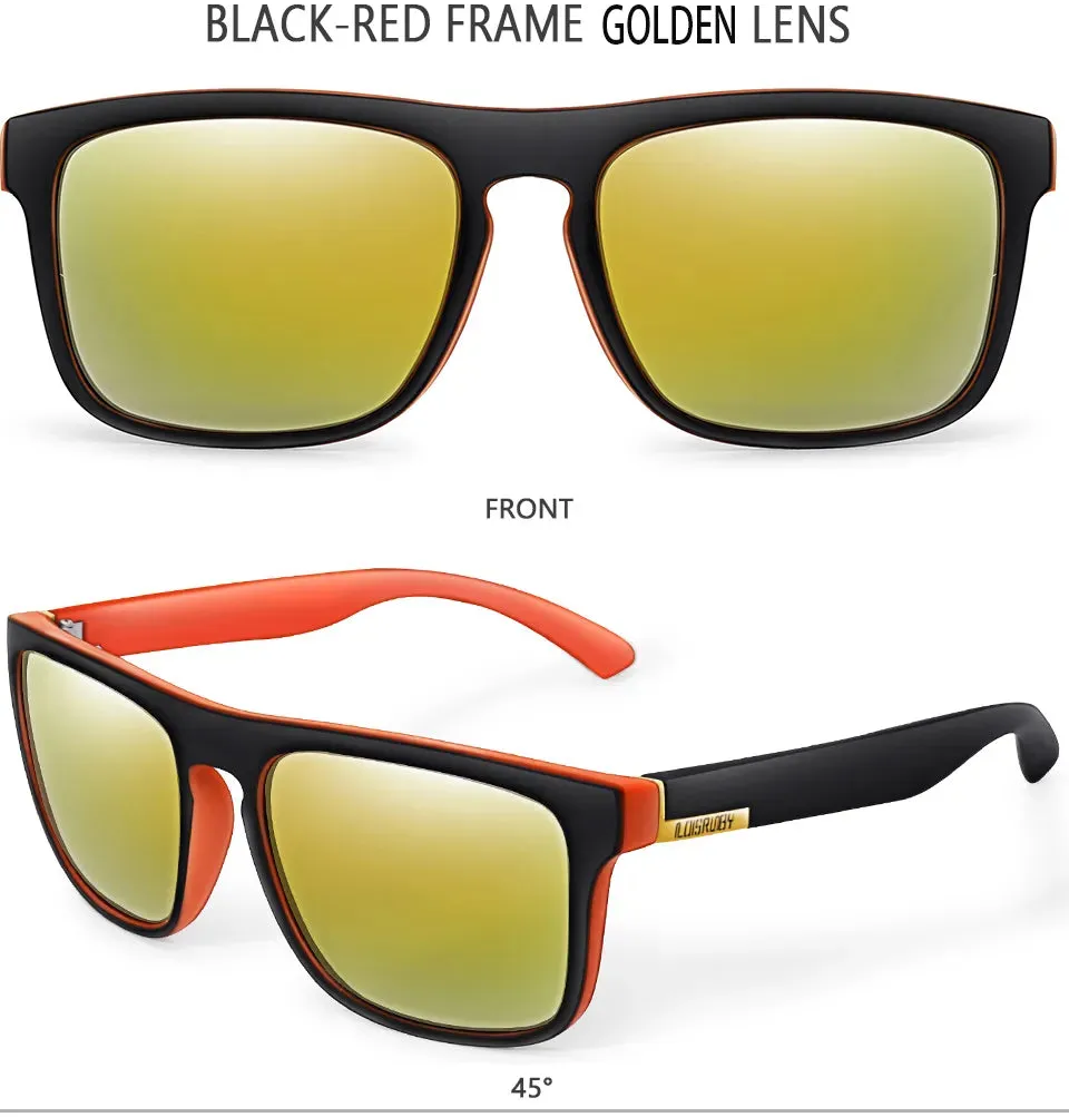 LOISRUBY Brand Square Cycling Sunglasses Men Women Polarized Goggles for Fishing Driving Running UV400 Eyewear