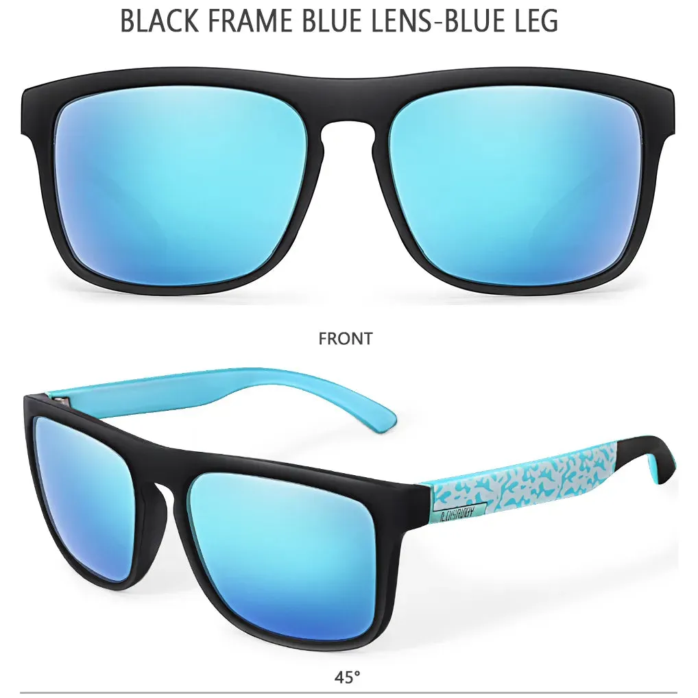 LOISRUBY Brand Square Cycling Sunglasses Men Women Polarized Goggles for Fishing Driving Running UV400 Eyewear
