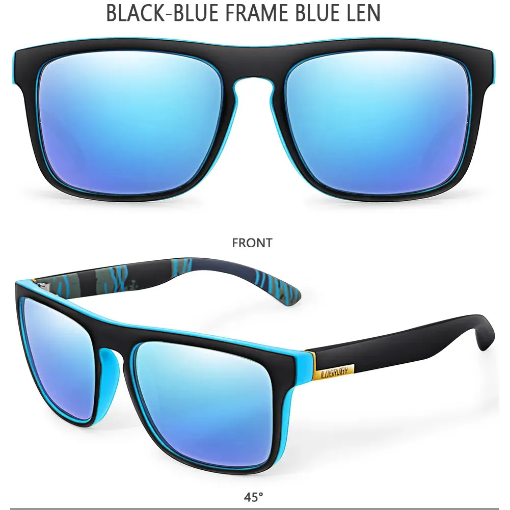 LOISRUBY Brand Square Cycling Sunglasses Men Women Polarized Goggles for Fishing Driving Running UV400 Eyewear