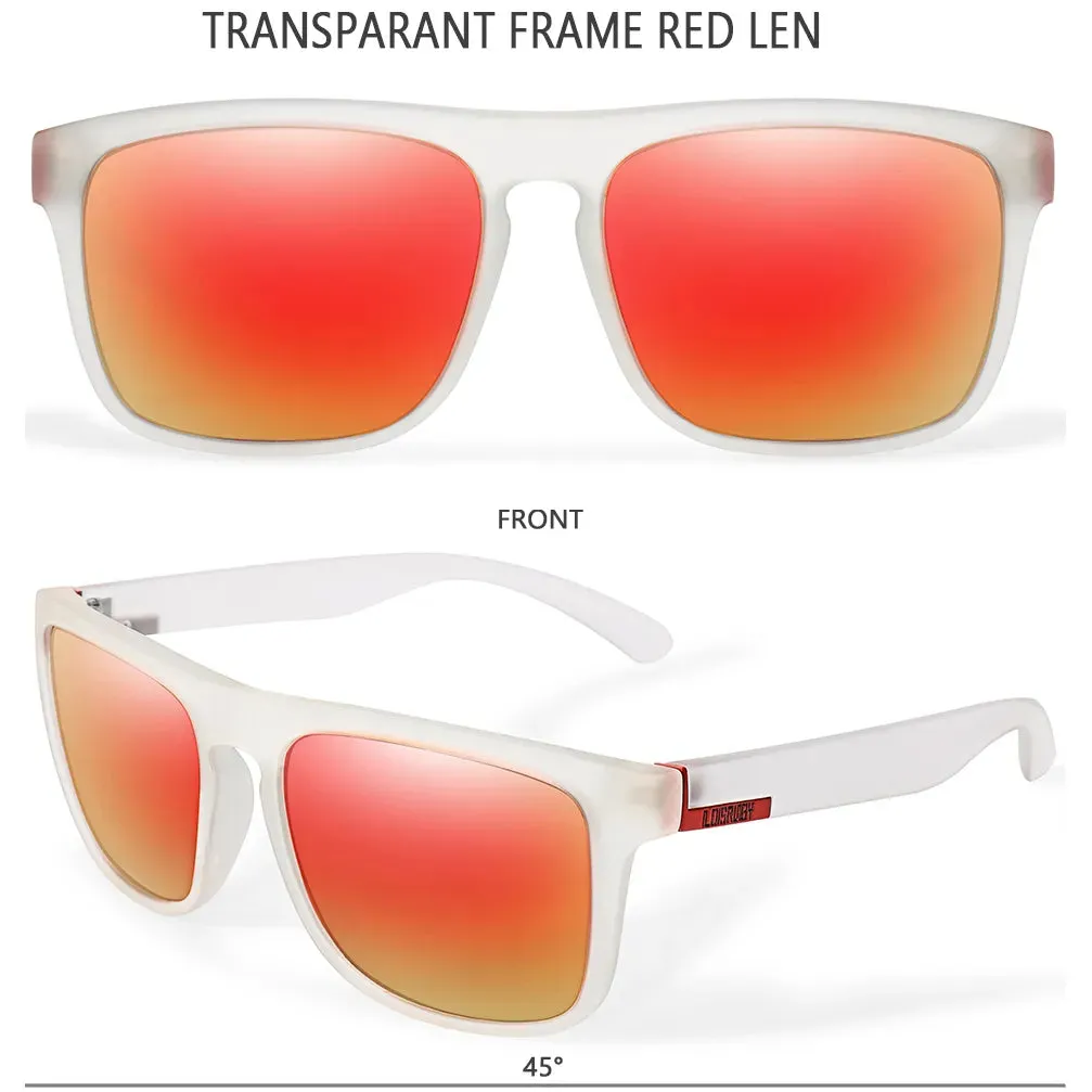 LOISRUBY Brand Square Cycling Sunglasses Men Women Polarized Goggles for Fishing Driving Running UV400 Eyewear