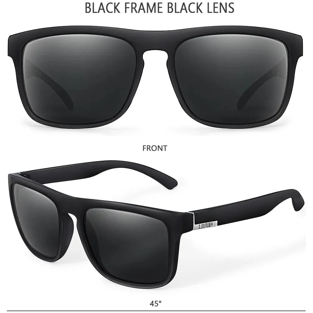 LOISRUBY Brand Square Cycling Sunglasses Men Women Polarized Goggles for Fishing Driving Running UV400 Eyewear