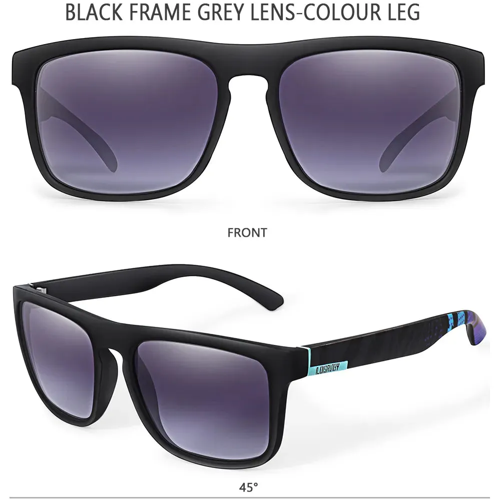 LOISRUBY Brand Square Cycling Sunglasses Men Women Polarized Goggles for Fishing Driving Running UV400 Eyewear