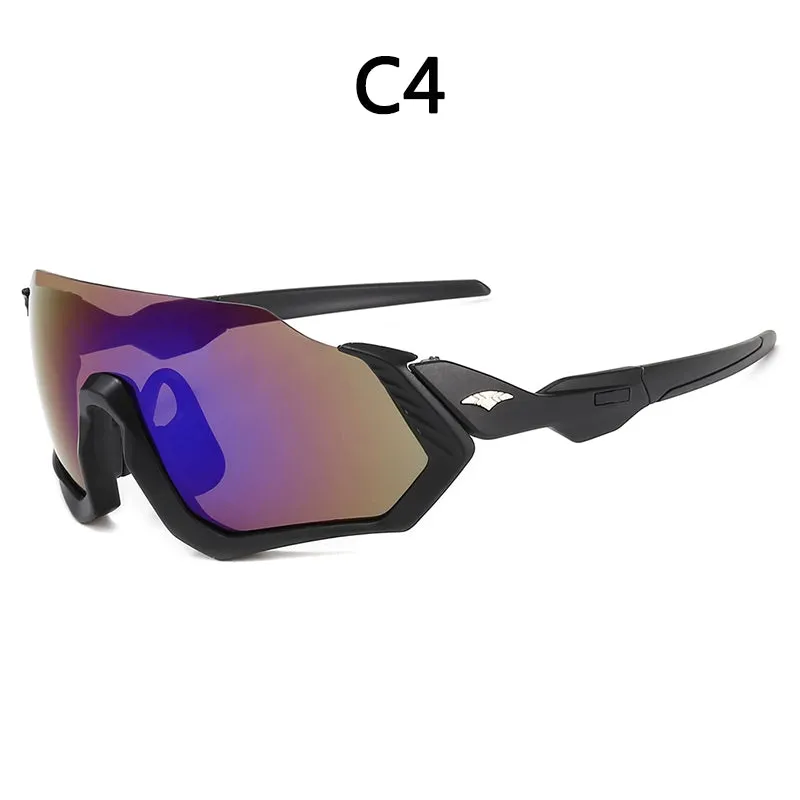 Long Face Sun Glasses Sunglasses Cycling Sports Outdoor Sunglasses Men's Sunglasses 9317 Glasses for Riding Glasses