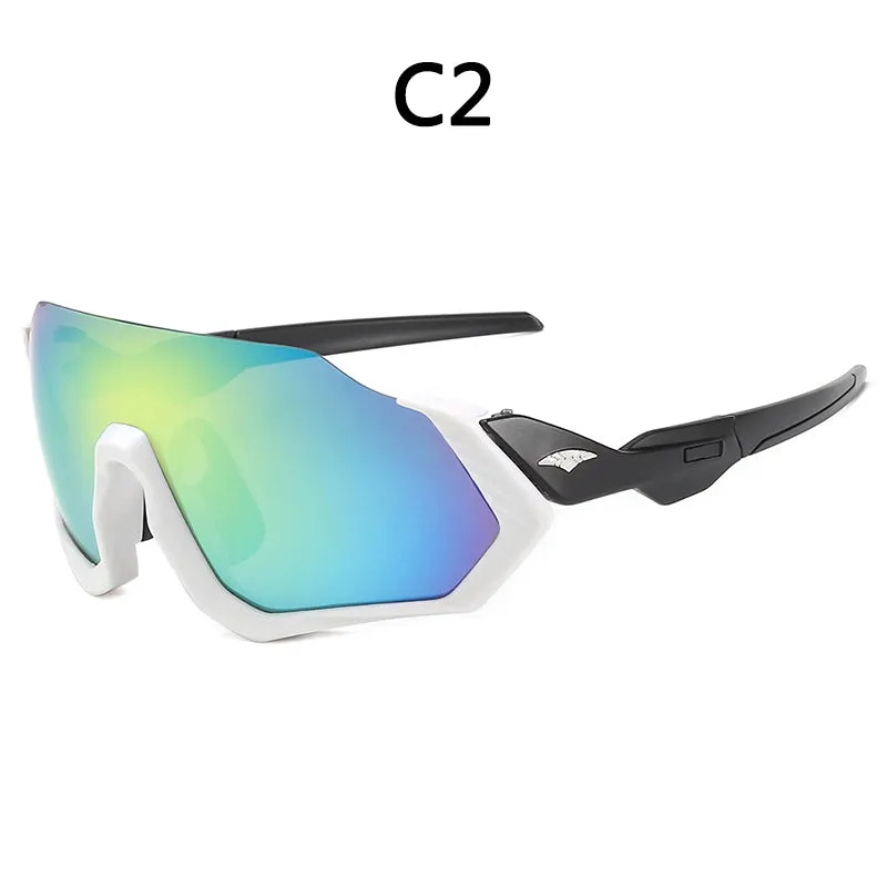 Long Face Sun Glasses Sunglasses Cycling Sports Outdoor Sunglasses Men's Sunglasses 9317 Glasses for Riding Glasses