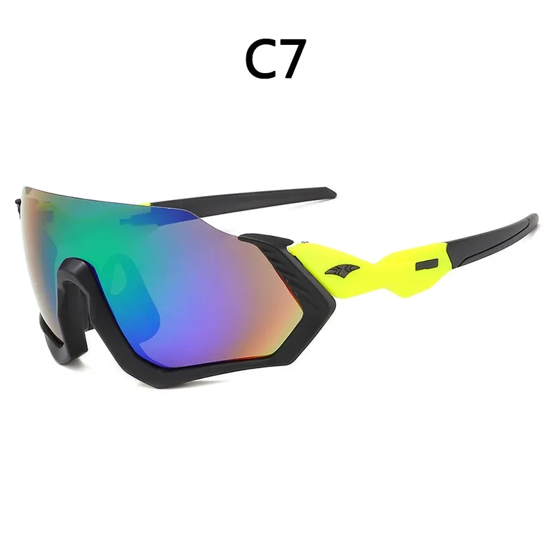 Long Face Sun Glasses Sunglasses Cycling Sports Outdoor Sunglasses Men's Sunglasses 9317 Glasses for Riding Glasses