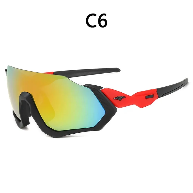 Long Face Sun Glasses Sunglasses Cycling Sports Outdoor Sunglasses Men's Sunglasses 9317 Glasses for Riding Glasses