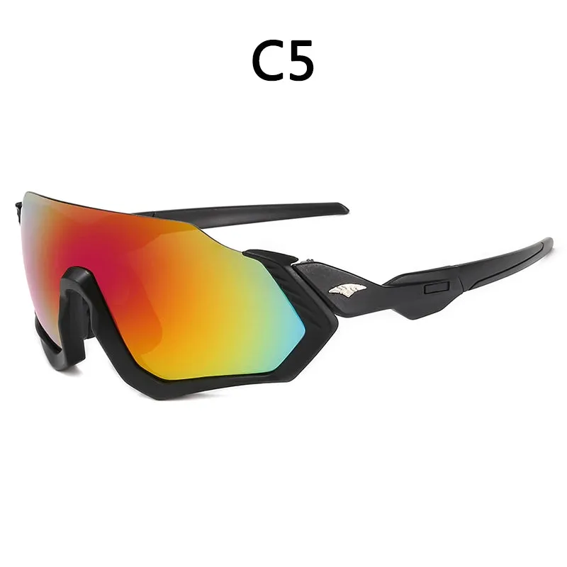 Long Face Sun Glasses Sunglasses Cycling Sports Outdoor Sunglasses Men's Sunglasses 9317 Glasses for Riding Glasses