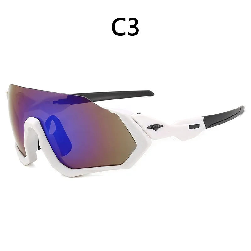 Long Face Sun Glasses Sunglasses Cycling Sports Outdoor Sunglasses Men's Sunglasses 9317 Glasses for Riding Glasses