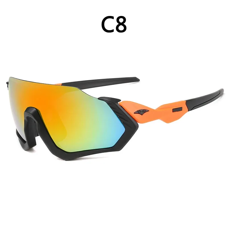 Long Face Sun Glasses Sunglasses Cycling Sports Outdoor Sunglasses Men's Sunglasses 9317 Glasses for Riding Glasses