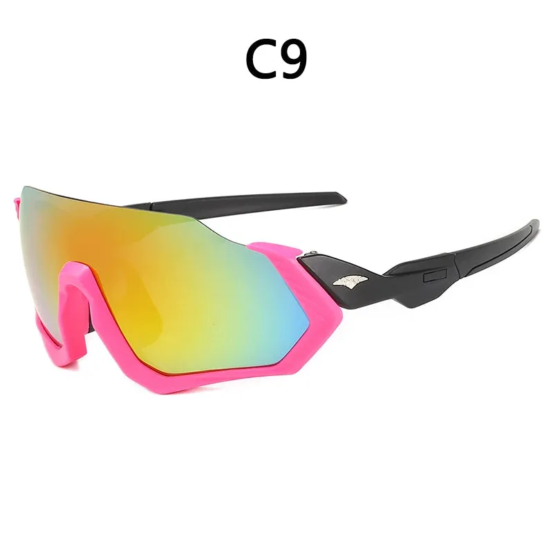 Long Face Sun Glasses Sunglasses Cycling Sports Outdoor Sunglasses Men's Sunglasses 9317 Glasses for Riding Glasses