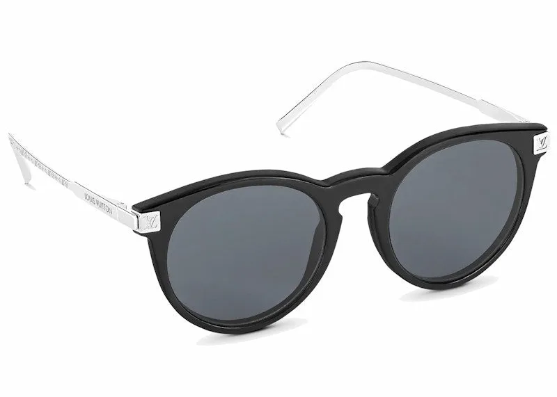 Louis Vuitton Lv Rise Round Sunglasses Black/Silver