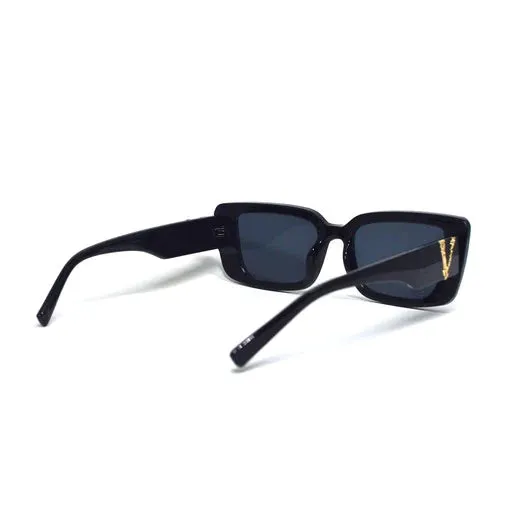 Luv and Co. Sunglasses Black with gold V