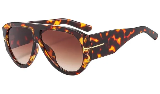 Luxury Pilot Oversized Sunglasses