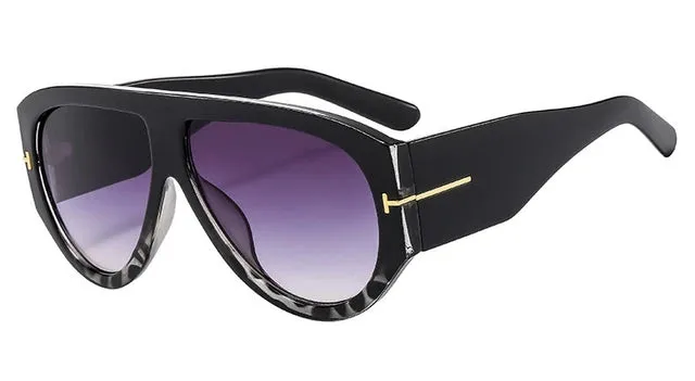 Luxury Pilot Oversized Sunglasses