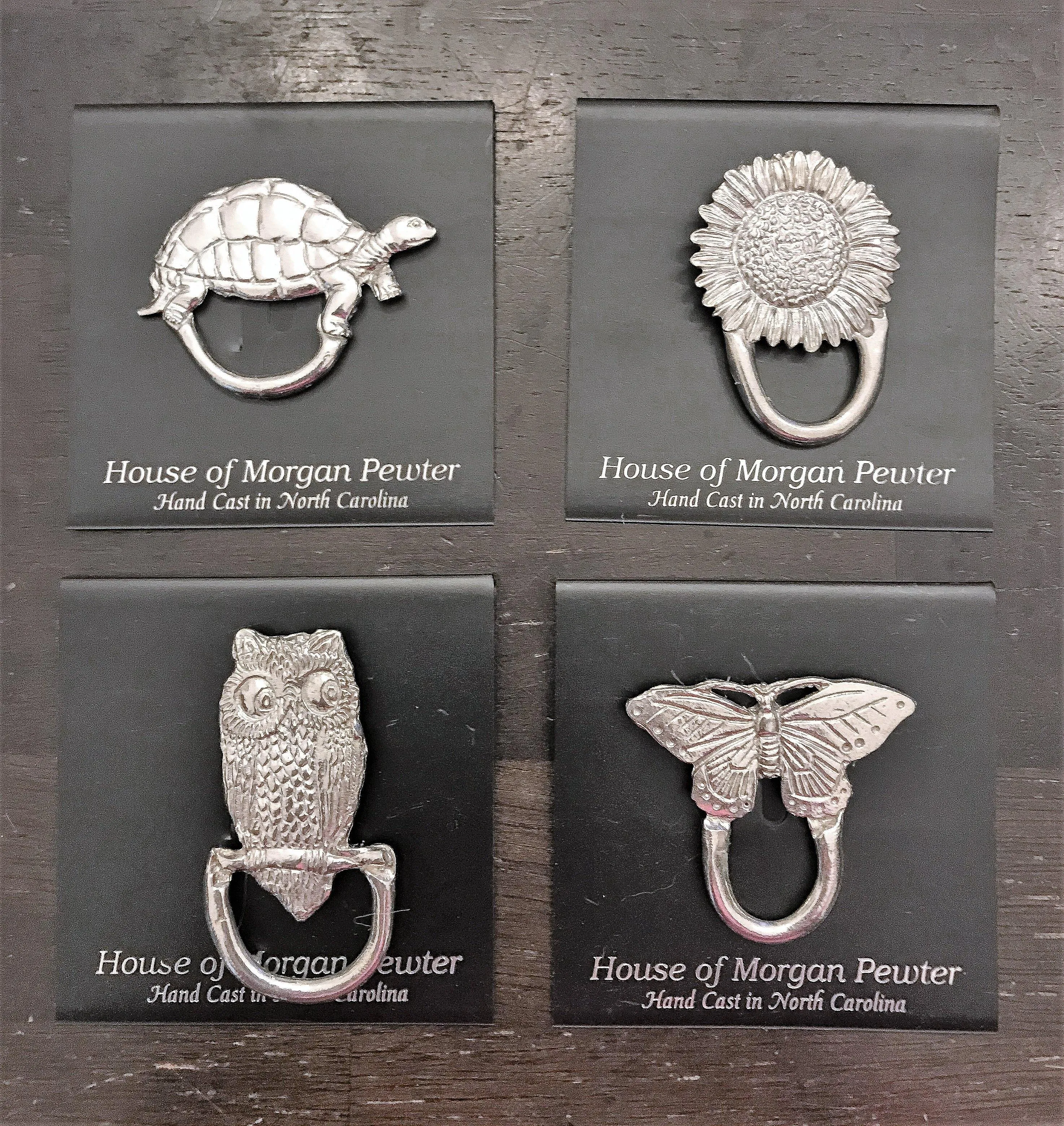 Magnetic Eyeglass Holder - Decorative Sunglass Holder - Dogwood - Sunflower - Turtle - Butterfly - Owl - Angel with Horn