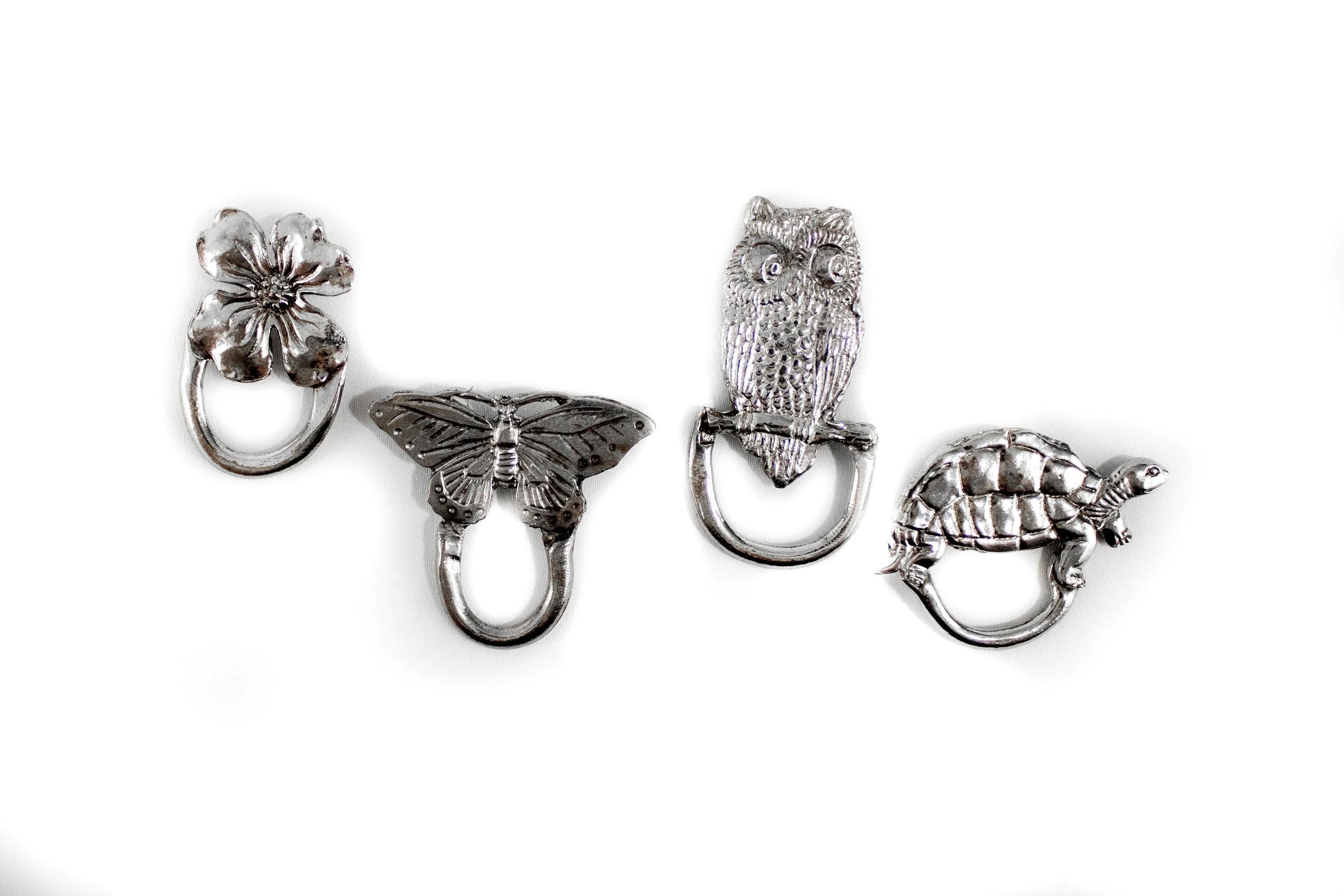 Magnetic Eyeglass Holder - Decorative Sunglass Holder - Dogwood - Sunflower - Turtle - Butterfly - Owl - Angel with Horn