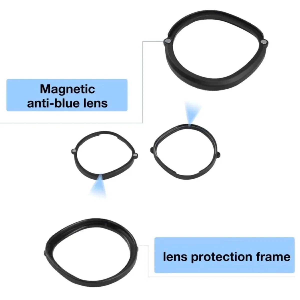 Magnetic Lens Frames | Meta Quest 3S/2/1 Rift S
