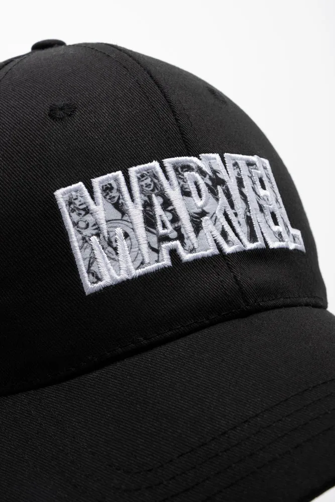 Marvel Peak Cap Black