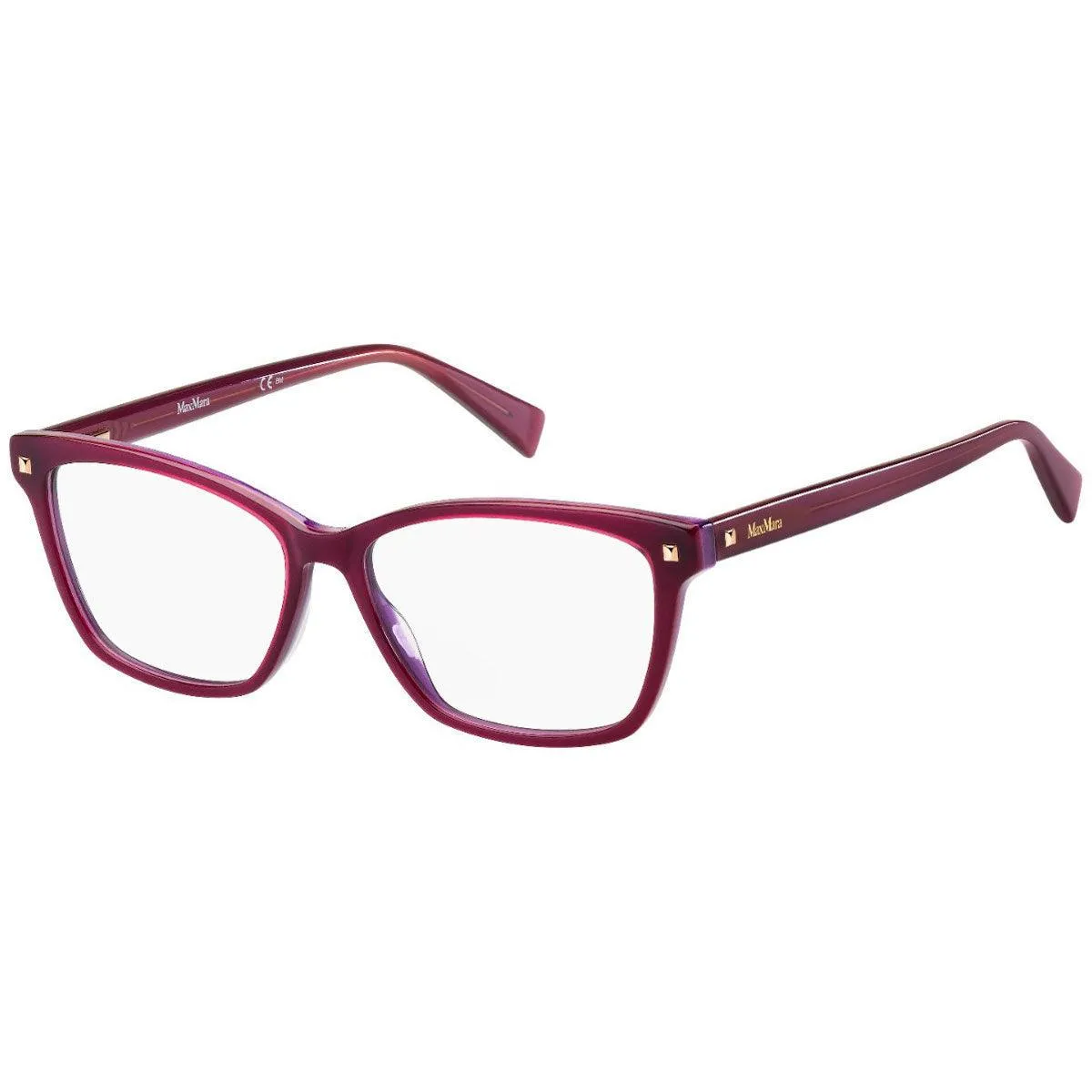 Max Mara Women's Eyeglasses - Fuschia Rectangular Frame | MM1407-0MU1-53-15-145