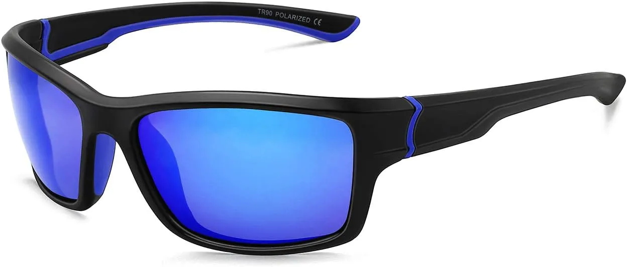 MAXJULI Polarized Sports Sunglasses for Men Women for Running Fishing Driving MJ8014