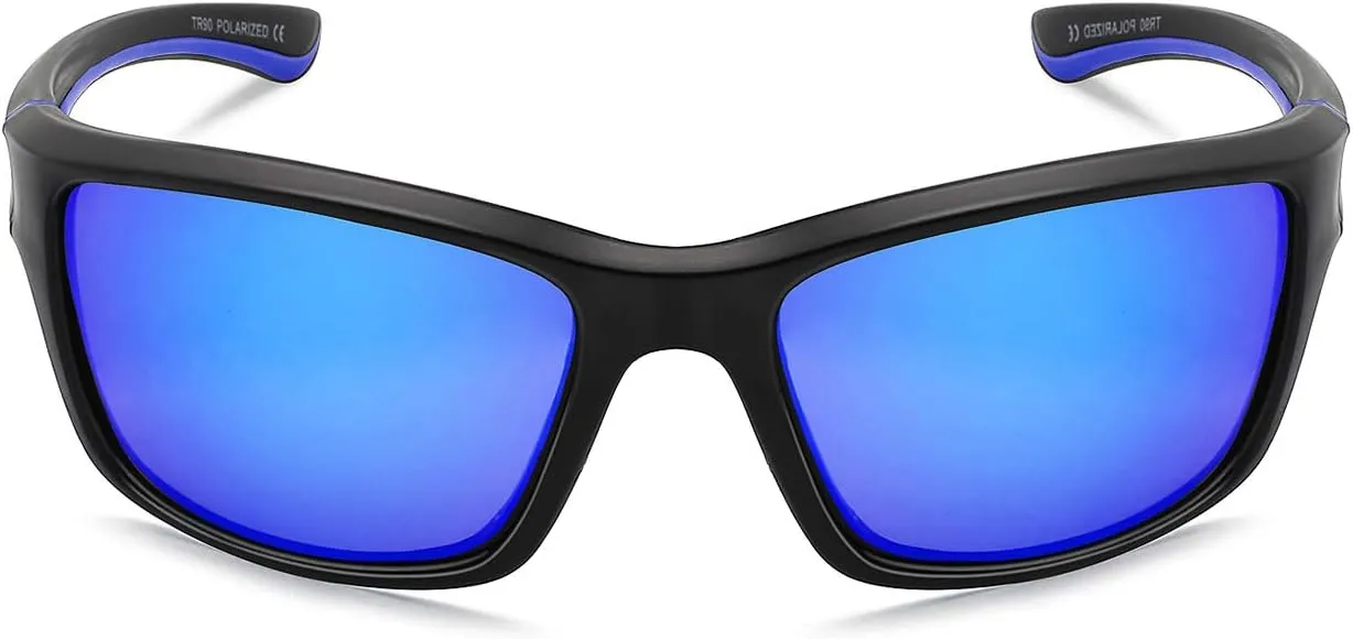 MAXJULI Polarized Sports Sunglasses for Men Women for Running Fishing Driving MJ8014
