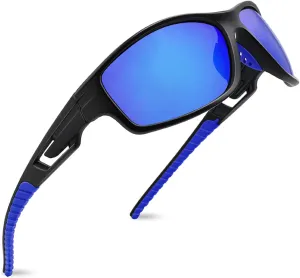 MAXJULI Polarized Sports Sunglasses for Men Women Tr90 Frame for Running Fishing Baseball Driving MJ8013