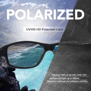 MAXJULI Polarized Sports Sunglasses for Men Women Tr90 Frame for Running Fishing Baseball Driving MJ8013